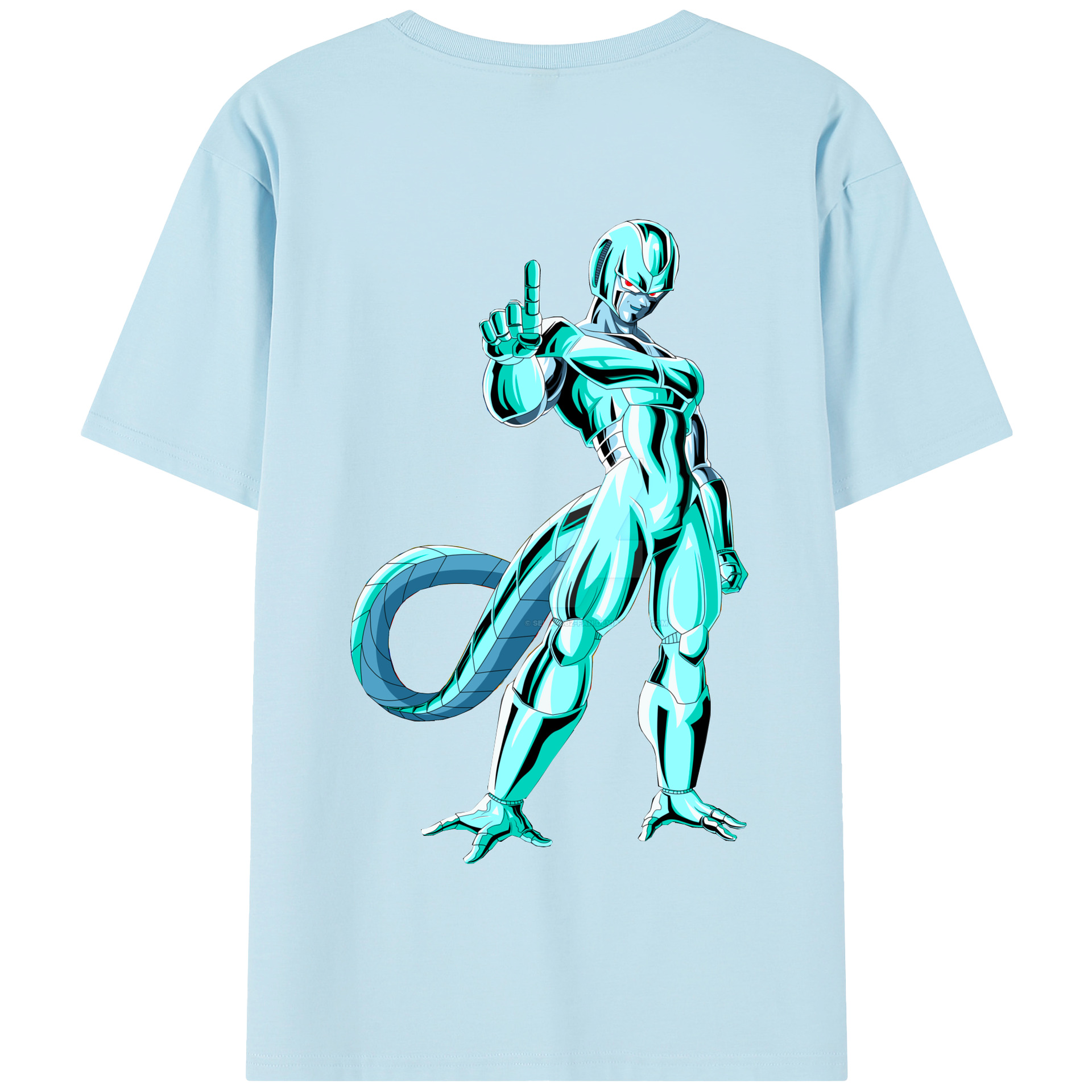 （画像用） ドラゴンボール クウラ DRAGON BALL Cooler Coora 綿100％半袖Tシャツ（背面プリント）